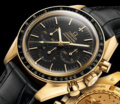 omega speedmaster full gold|Omega Speedmaster best price.